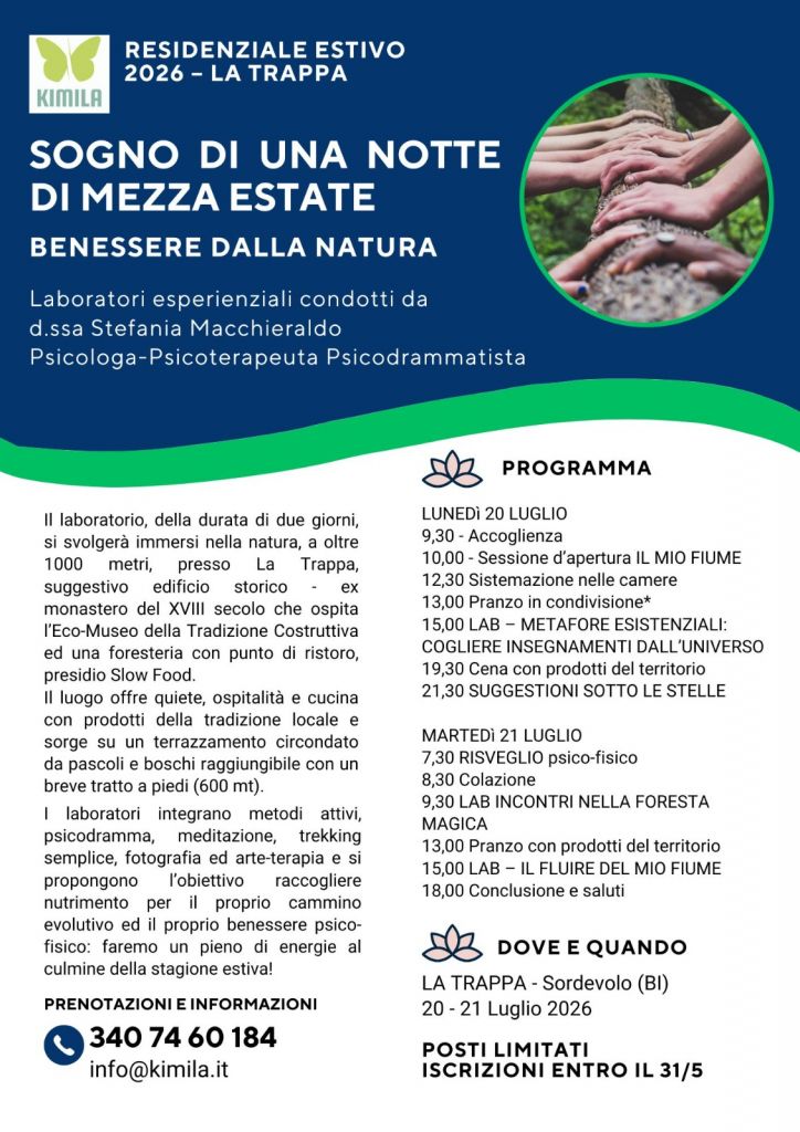 SOGNO DI UNA NOTTE DI MEZZA ESTATE alla Trappa