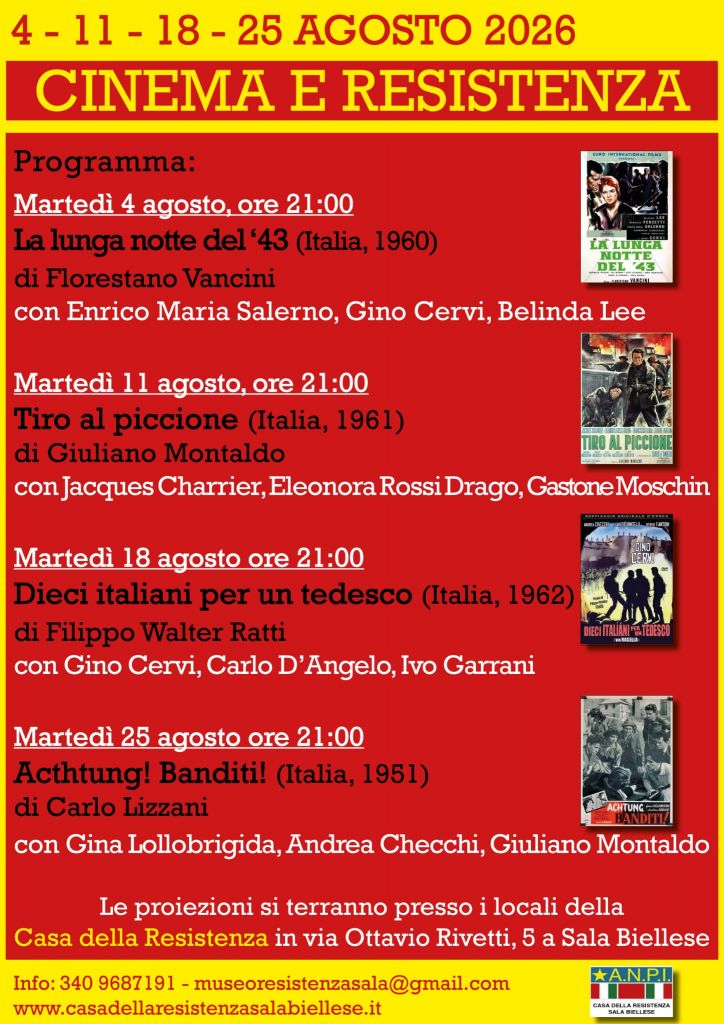 CINEMA E RESISTENZA