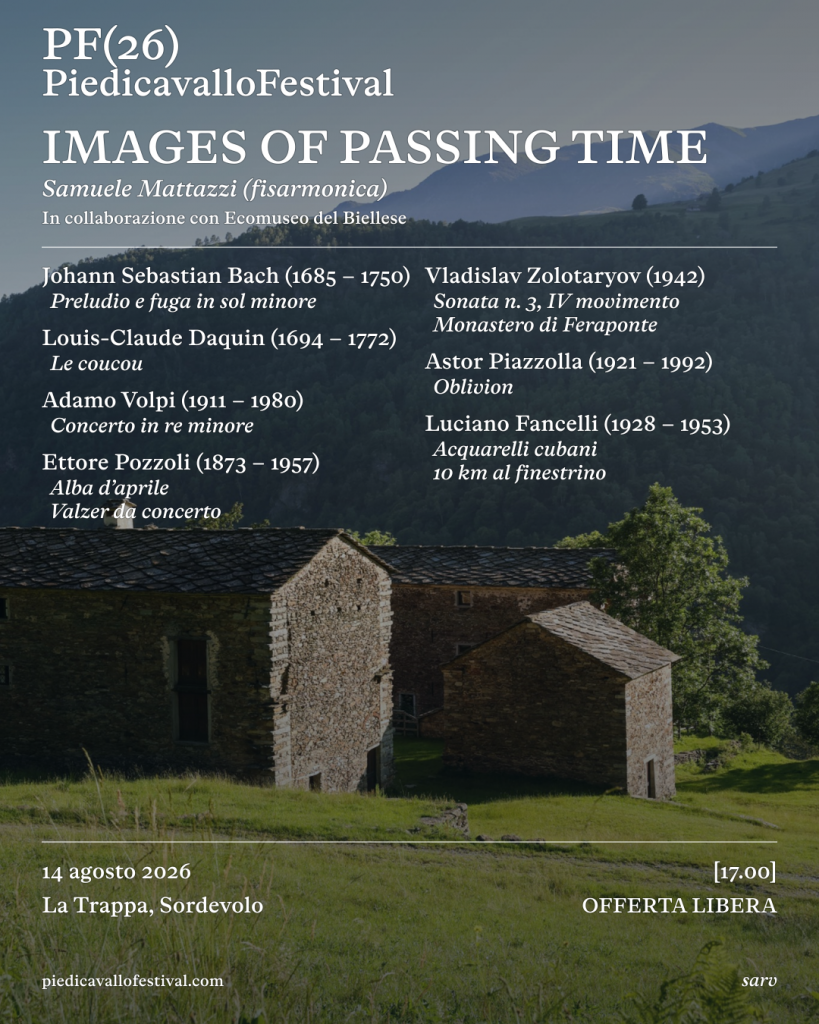 PIEDICAVALLO FESTIVAL alla Trappa